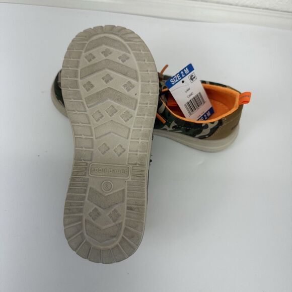 Eddie Bauer Boys Canvas Slip-On Shoe Size 2 Camo - Picture 6 of 8